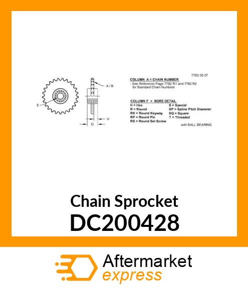 Chain Sprocket DC200428