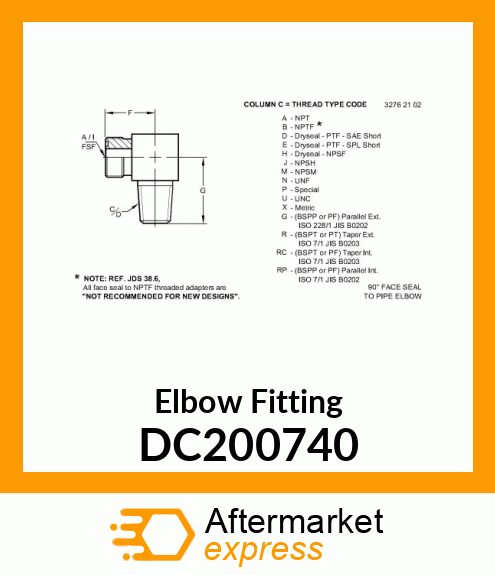 Elbow Fitting DC200740