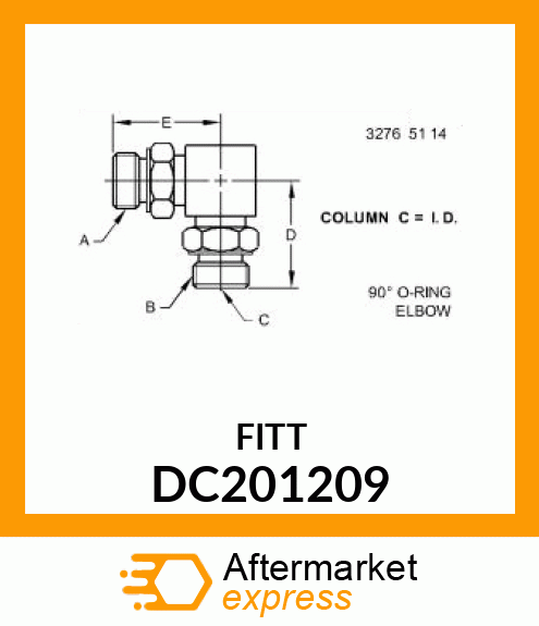 ELBOW FIT.,90 DEG DC201209