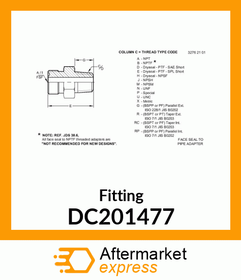 Fitting DC201477