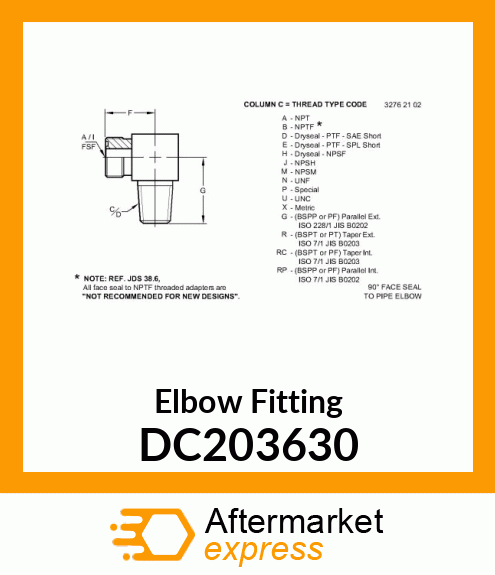 Elbow Fitting DC203630