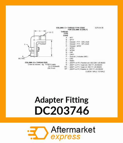 Adapter Fitting DC203746