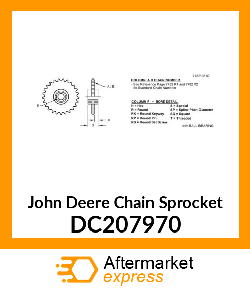 Chain Sprocket DC207970