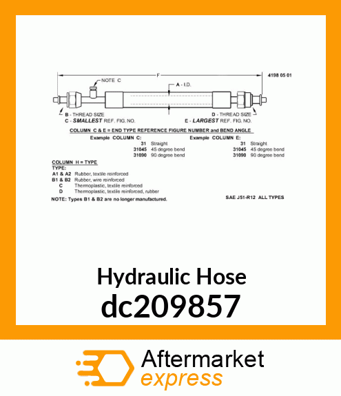 Hydraulic Hose dc209857