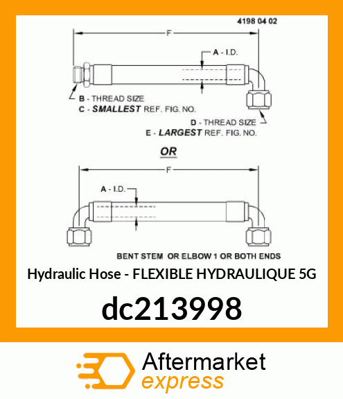 FLEXIBLE HYDRAULIQUE 5G dc213998