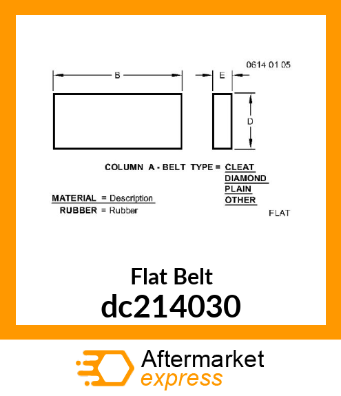 Flat Belt dc214030