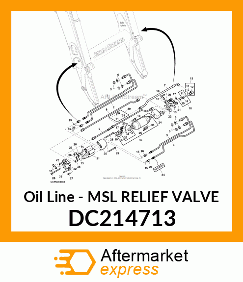 Oil Line - MSL RELIEF VALVE DC214713