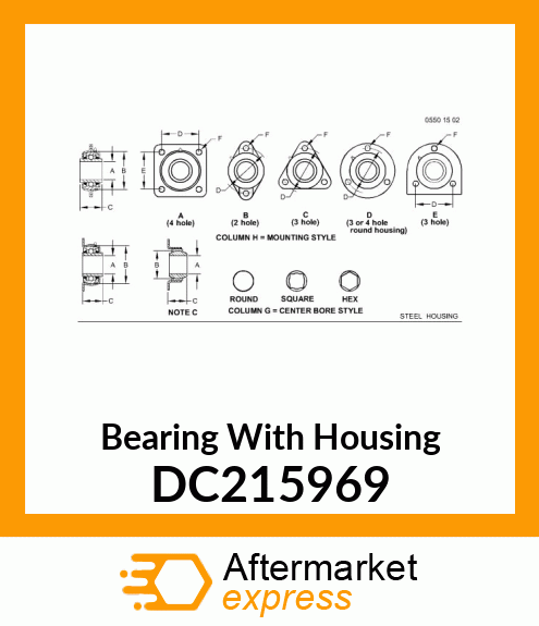 Bearing With Housing DC215969