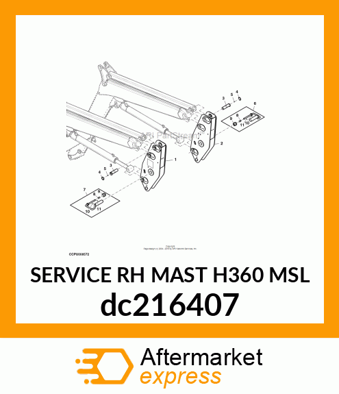 SERVICE RH MAST H360 MSL dc216407