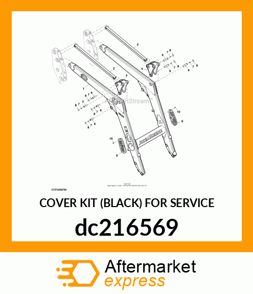 COVER KIT (BLACK) FOR SERVICE dc216569