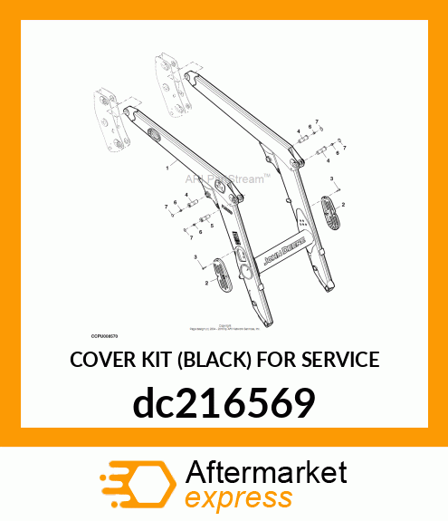 COVER KIT (BLACK) FOR SERVICE dc216569