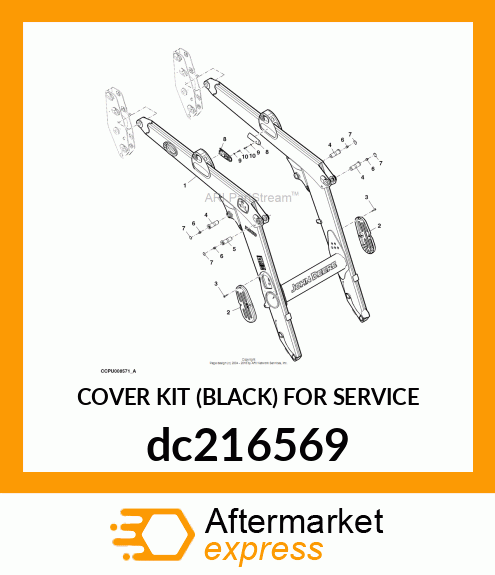 COVER KIT (BLACK) FOR SERVICE dc216569