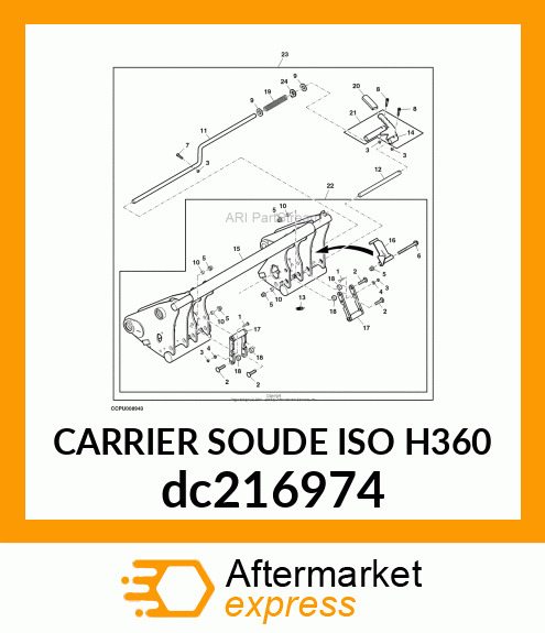 CARRIER SOUDE ISO H360 dc216974