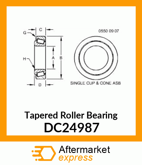 Tapered Roller Bearing DC24987