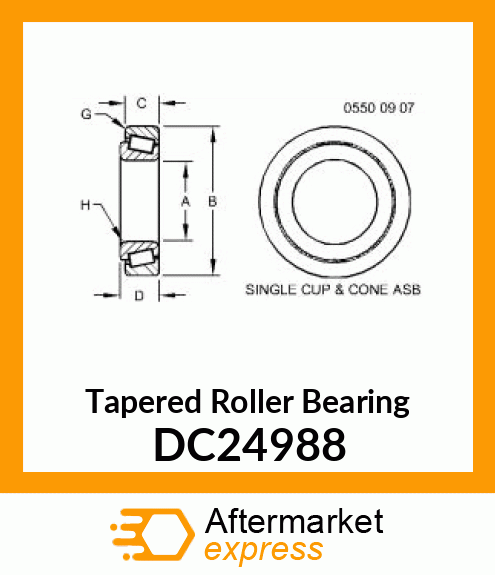 Tapered Roller Bearing DC24988