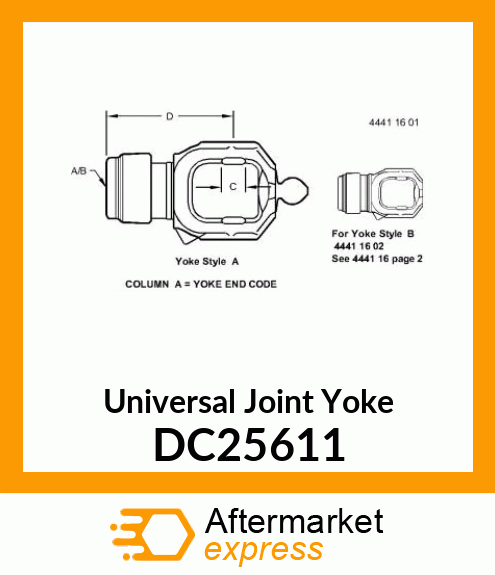 Universal Joint Yoke DC25611