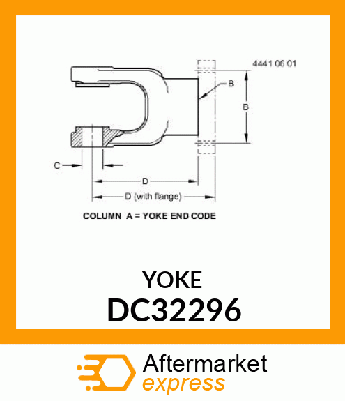 Universal Joint Yoke DC32296