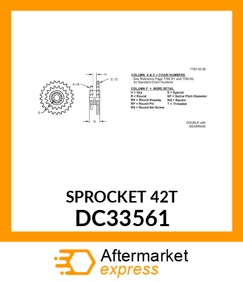 Chain Sprocket DC33561