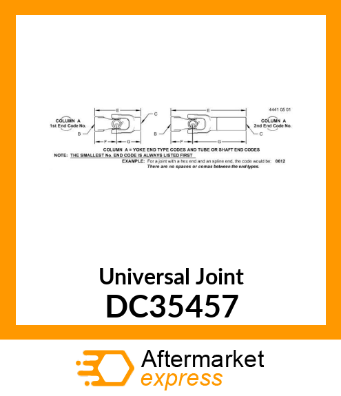 Universal Joint DC35457