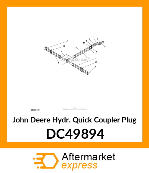 Hydr.Quick Coupler Plug DC49894