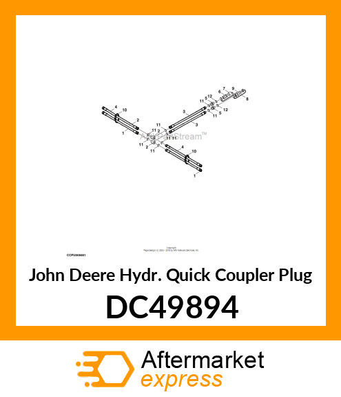 Hydr.Quick Coupler Plug DC49894