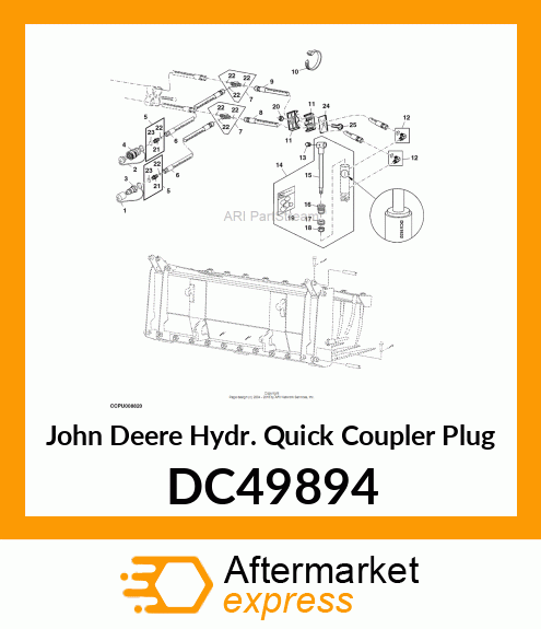 Hydr.Quick Coupler Plug DC49894