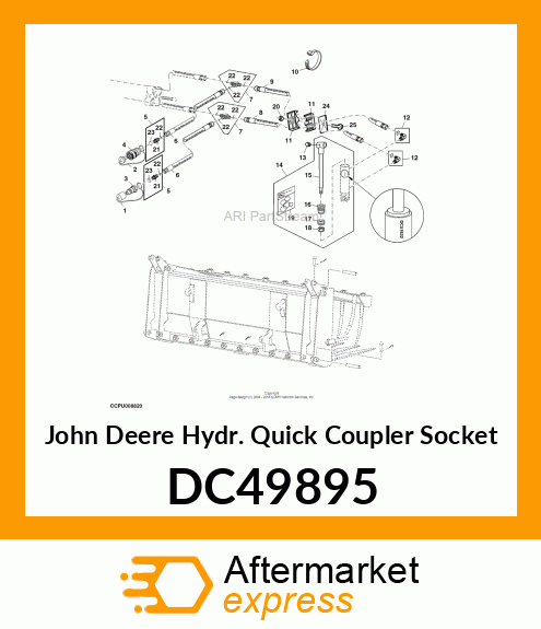 Hydr. Quick Coupler Socket DC49895