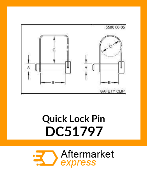 Quick Lock Pin DC51797