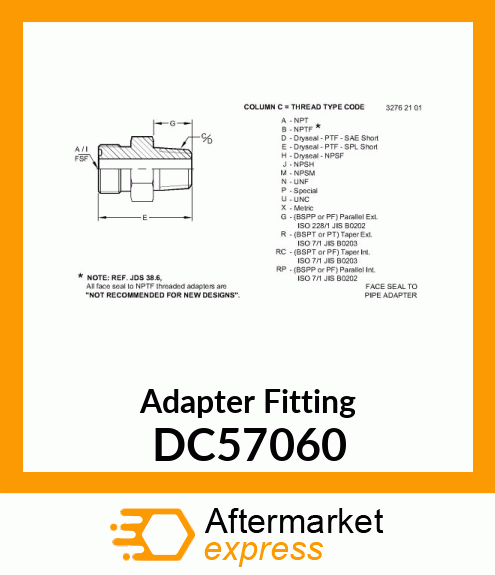 Adapter Fitting DC57060