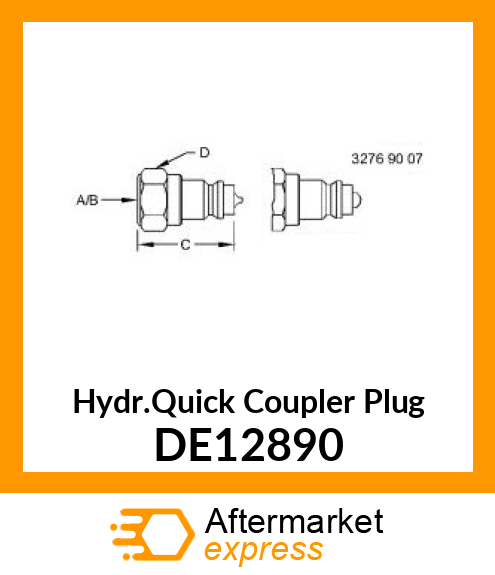 Hydr.Quick Coupler Plug DE12890