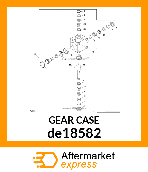 GEARBOX, MOWER DECK de18582