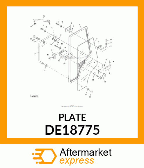 PLATE DE18775