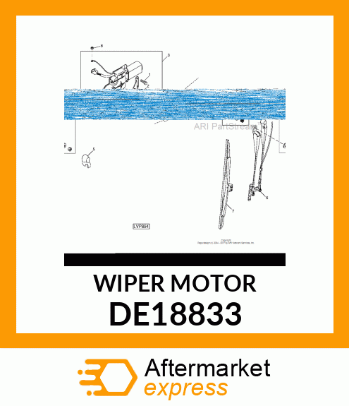 WIPER MOTOR DE18833