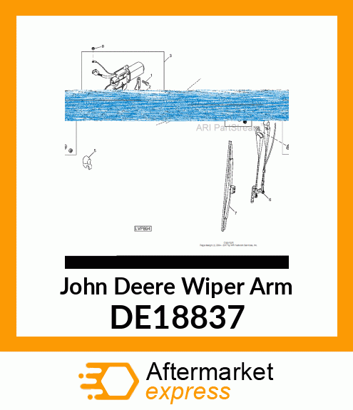 WIPER ARM DE18837