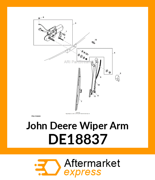 WIPER ARM DE18837