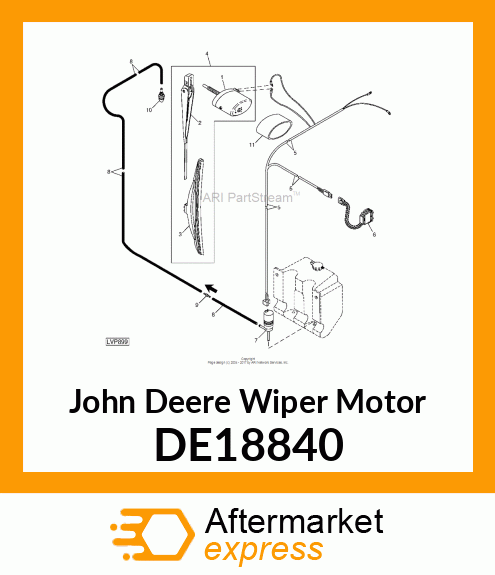 WIPER MOTOR DE18840