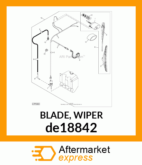 BLADE, WIPER de18842