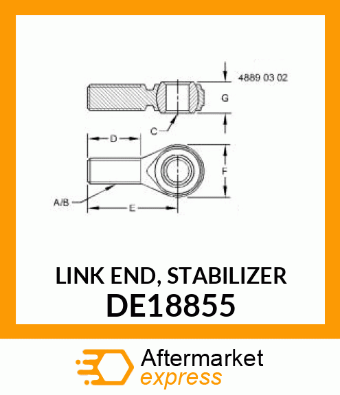 LINK END, STABILIZER DE18855