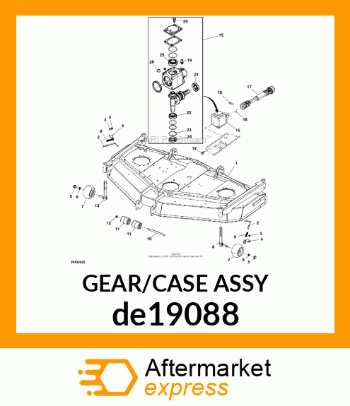 GEAR CASE, RAD20 de19088