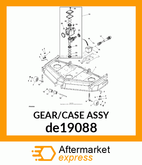 GEAR CASE, RAD20 de19088