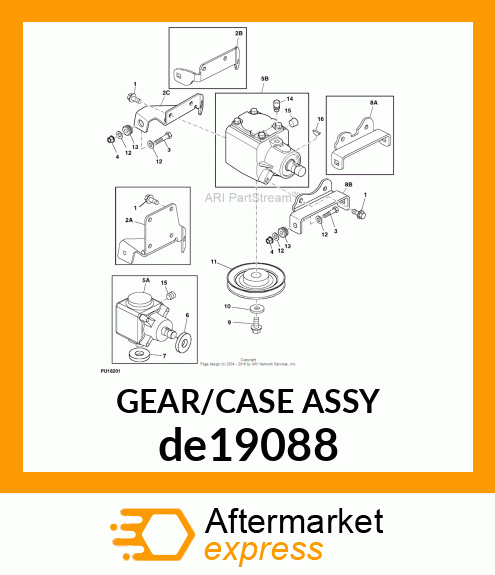 GEAR CASE, RAD20 de19088