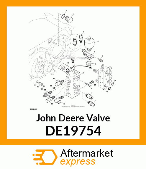 VALVE ASSEMBLY SV1 (SOLO REPUESTOS) DE19754