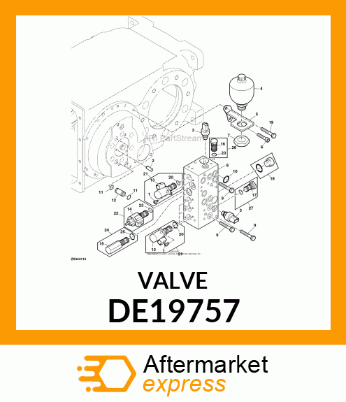 VALVE ASSEMBLY CV2 DE19757