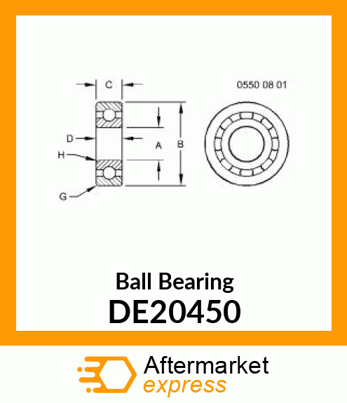 Ball Bearing DE20450