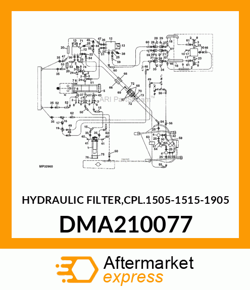 HYDRAULIC FILTER,CPL.1505 DMA210077