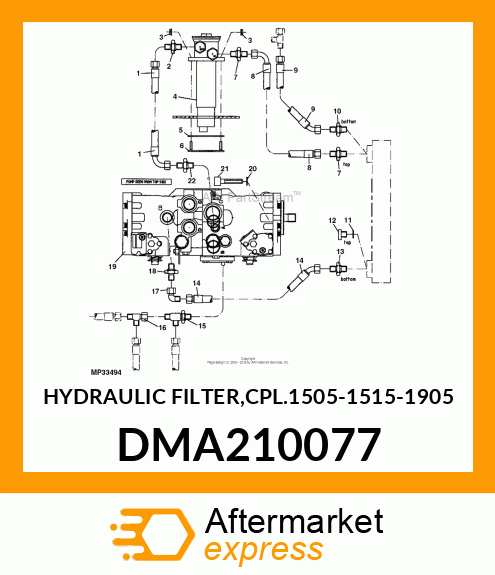 HYDRAULIC FILTER,CPL.1505 DMA210077