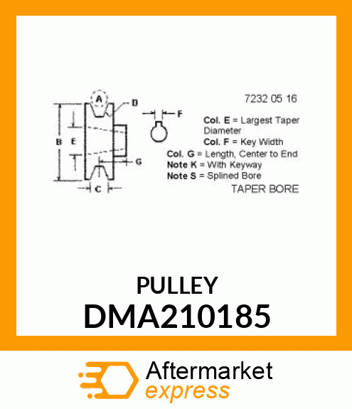 PULLEY, WELDED , MZ3 DMA210185