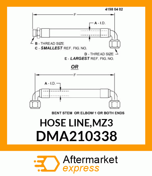 HOSE LINE,MZ3 DMA210338