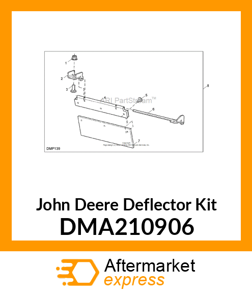 DEFLECTOR KIT 72"/60" CUTTING DECK DMA210906