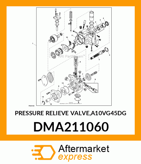 PRESSURE RELIEVE VALVE,A10VG45DG DMA211060